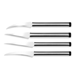 Sinerji 4-piece Decor Knife Set with Chrome Handle - Sinerji