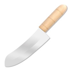 Sinerji Chocolate Ahşap Saplı Karbon Çelik Kaymak Bıçağı, 19 cm - Sinerji