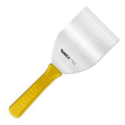 Sinerji Chocolate No 3 Plastik Saplı Spatula, 13 cm, Sarı - 1