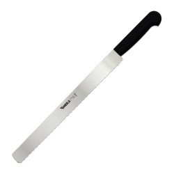 Sinerji Chocolate Plastic Handle Toothed Pastry Knife, 30 cm, Black - Sinerji