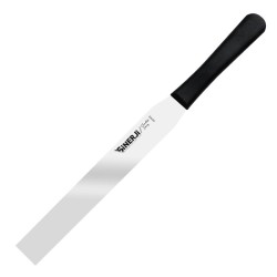 Sinerji Chocolate Plastik Saplı Küt Pasta Paleti, 25 cm, Siyah 