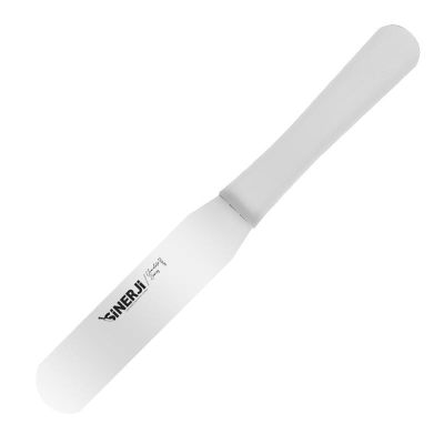 Sinerji Chocolate Plastik Saplı Oval Pasta Paleti, 15 cm, Beyaz - 1