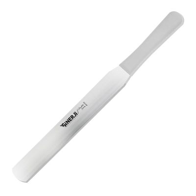 Sinerji Chocolate Plastik Saplı Oval Pasta Paleti, 20 cm, Beyaz - 1