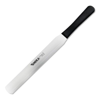 Sinerji Chocolate Plastik Saplı Oval Pasta Paleti, 25 cm, Siyah - 1