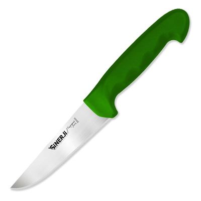 Sinerji Fingerprint No 0 Plastik Saplı Kasap Bıçağı, 12.5 cm, Yeşil - 1