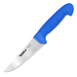 Sinerji Fingerprint No 1 Butcher Knife with Plastic Handle, 14.5 cm, Blue - Sinerji