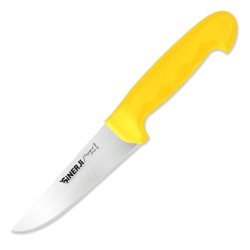Sinerji Fingerprint No 2 Butcher Knife with Plastic Handle, 16.5 cm, Yellow 