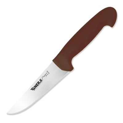 Sinerji Fingerprint No 2 Plastik Saplı Kasap Bıçağı, 16.5 cm, Kahverengi - 1