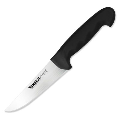 Sinerji Fingerprint No 2 Plastik Saplı Kasap Bıçağı, 16.5 cm, Siyah - 1