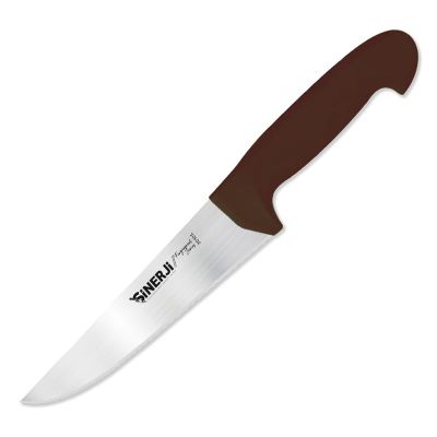 Sinerji Fingerprint No 3 Plastik Saplı Kasap Bıçağı, 18.5 cm, Kahverengi - 1