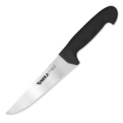 Sinerji Fingerprint No 3 Plastik Saplı Kasap Bıçağı, 18.5 cm, Siyah - 1