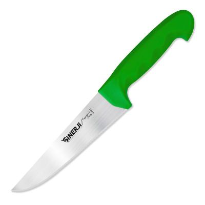 Sinerji Fingerprint No 3 Plastik Saplı Kasap Bıçağı, 18.5 cm, Yeşil - 1