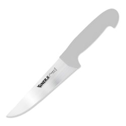 Sinerji Fingerprint No 4 Butcher Knife with Plastic Handle, 21 cm, White 