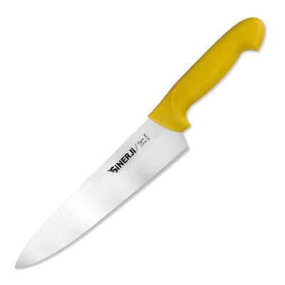 Sinerji Passion No 2 Plastik Saplı Şef Bıçağı, 20.5 cm, Sarı - 1