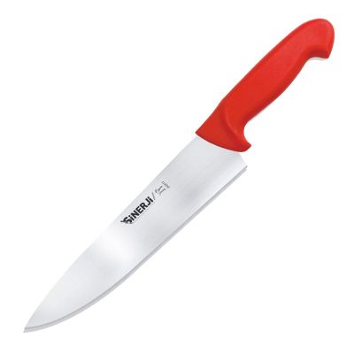 Sinerji Passion No 3 Plastik Saplı Şef Bıçağı, 22.5 cm, Kırmızı - 1