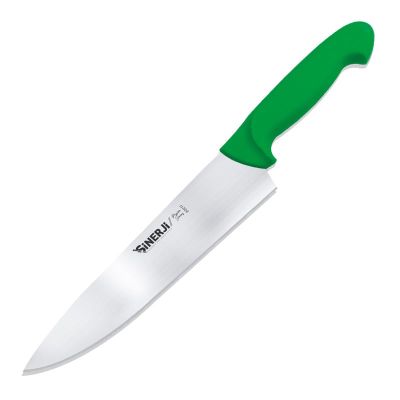 Sinerji Passion No 3 Plastik Saplı Şef Bıçağı, 22.5 cm, Yeşil - 1