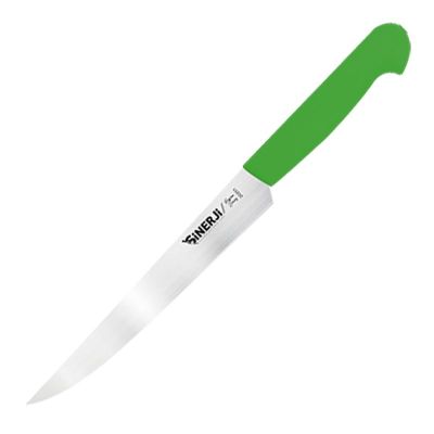 Sinerji Passion Plastik Saplı Büyük Peynir Bıçağı, 18 cm, Yeşil - 1