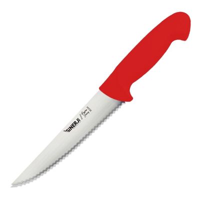 Sinerji Passion Plastik Saplı Dişli Sebze Bıçağı, 12 cm, Kırmızı - 1