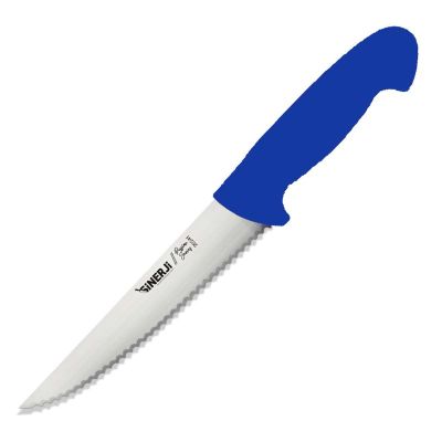 Sinerji Passion Plastik Saplı Dişli Sebze Bıçağı, 12 cm, Mavi - 1