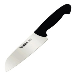Sinerji Passion Santoku Chef Knife with Plastic Handle, 18 cm, Black 