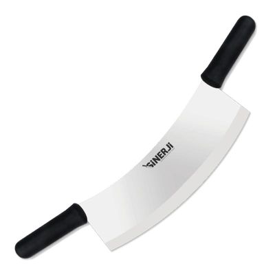 Sinerji Plastik Saplı Paslanmaz Çift Saplı Zırh, 25 cm, Siyah - 1
