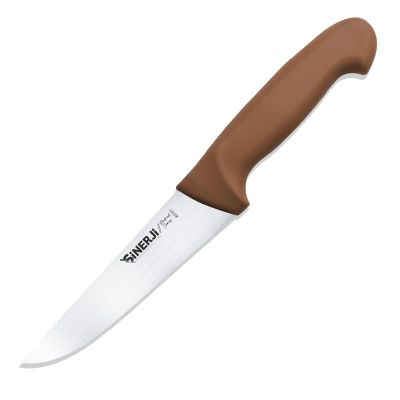 Sinerji Protrend No 1 Plastik Saplı Kasap Bıçağı, 14.5 cm, Kahverengi - 1