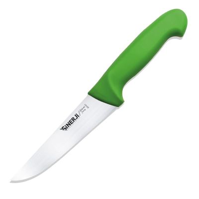 Sinerji Protrend No 1 Plastik Saplı Kasap Bıçağı, 14.5 cm, Yeşil - 1