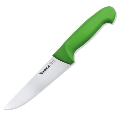Sinerji Protrend No 2 Plastik Saplı Kasap Bıçağı, 16.5 cm, Yeşil - 1