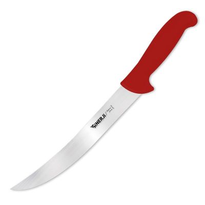 Sinerji Protrend No 2 Plastik Saplı Kıvrık Et Doğrama Bıçağı, 27 cm, Kırmızı - 1