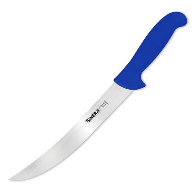 Sinerji Protrend No 2 Plastik Saplı Kıvrık Et Doğrama Bıçağı, 27 cm, Mavi - 1
