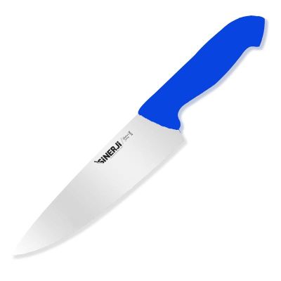 Sinerji Protrend No 2 Plastik Saplı Şef Bıçağı, 20.5 cm, Mavi - 1