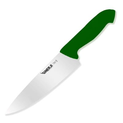 Sinerji Protrend No 2 Plastik Saplı Şef Bıçağı, 20.5 cm, Yeşil - 1