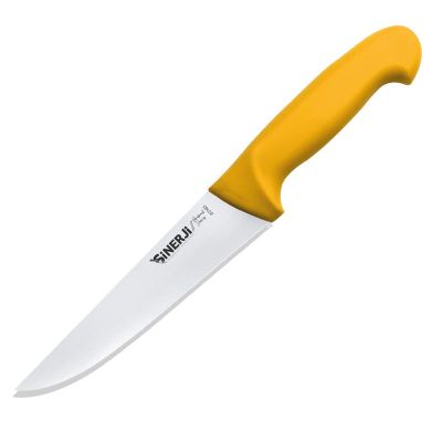 Sinerji Protrend No 3 Plastik Saplı Kasap Bıçağı, 18.5 cm, Sarı - 1