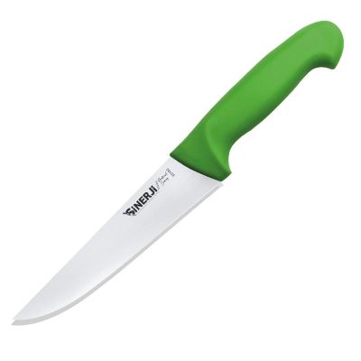 Sinerji Protrend No 3 Plastik Saplı Kasap Bıçağı, 18.5 cm, Yeşil - 1