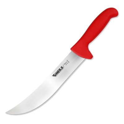 Sinerji Protrend No 3 Plastik Saplı Kıvrık Et Doğrama Bıçağı, 27 cm, Kırmızı - 1