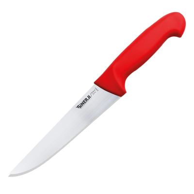 Sinerji Protrend No 4 Plastik Saplı Kasap Bıçağı, 21 cm, Kırmızı - 1