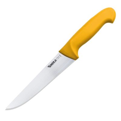Sinerji Protrend No 4 Plastik Saplı Kasap Bıçağı, 21 cm, Sarı - 1
