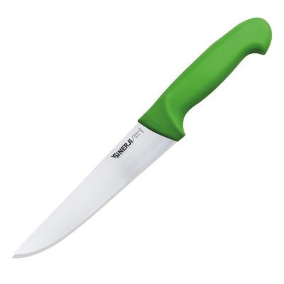 Sinerji Protrend No 4 Plastik Saplı Kasap Bıçağı, 21 cm, Yeşil - 1