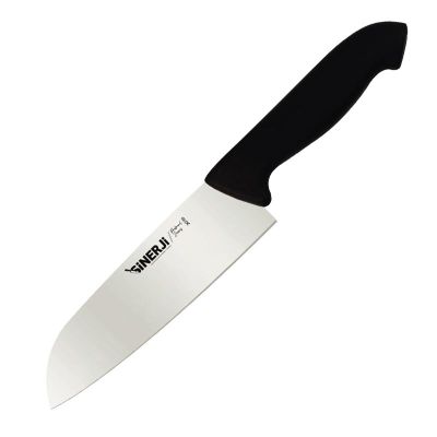 Sinerji Protrend Plastik Saplı Santoku Şef Bıçağı, 18 cm, Siyah - 1
