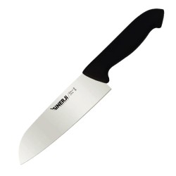 Sinerji Protrend Plastik Saplı Santoku Şef Bıçağı, 18 cm, Siyah - Sinerji