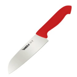 Sinerji Protrend Santoku Chef Knife with Plastic Handle, 18 cm, Red 