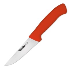 Sinerji Silver No 0 Plastic Handle Butcher Knife, 12.5 cm, Red - Sinerji