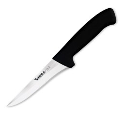 Sinerji Silver No 1 Boning Knife with Plastic Handle, 14 cm, Black - Sinerji