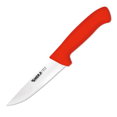 Sinerji Silver No 1 Plastik Saplı Kasap Bıçağı, 14 cm, Kırmızı - 1