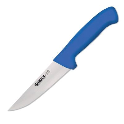 Sinerji Silver No 1 Plastik Saplı Kasap Bıçağı, 14 cm, Mavi - 1