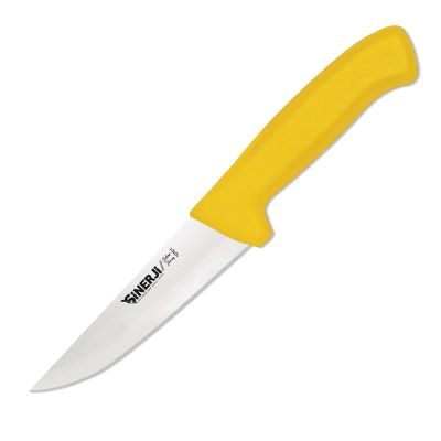 Sinerji Silver No 1 Plastik Saplı Kasap Bıçağı, 14 cm, Sarı - 1