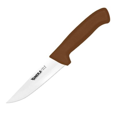 Sinerji Silver No 2 Plastik Saplı Kasap Bıçağı, 16 cm, Kahverengi - 1