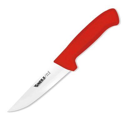 Sinerji Silver No 2 Plastik Saplı Kasap Bıçağı, 16 cm, Kırmızı - 1