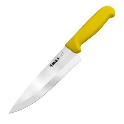 Sinerji Silver No 2 Plastik Saplı Şef Bıçağı, 20.5 cm, Sarı - 1