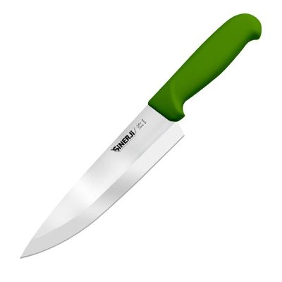 Sinerji Silver No 2 Plastik Saplı Şef Bıçağı, 20.5 cm, Yeşil - 1